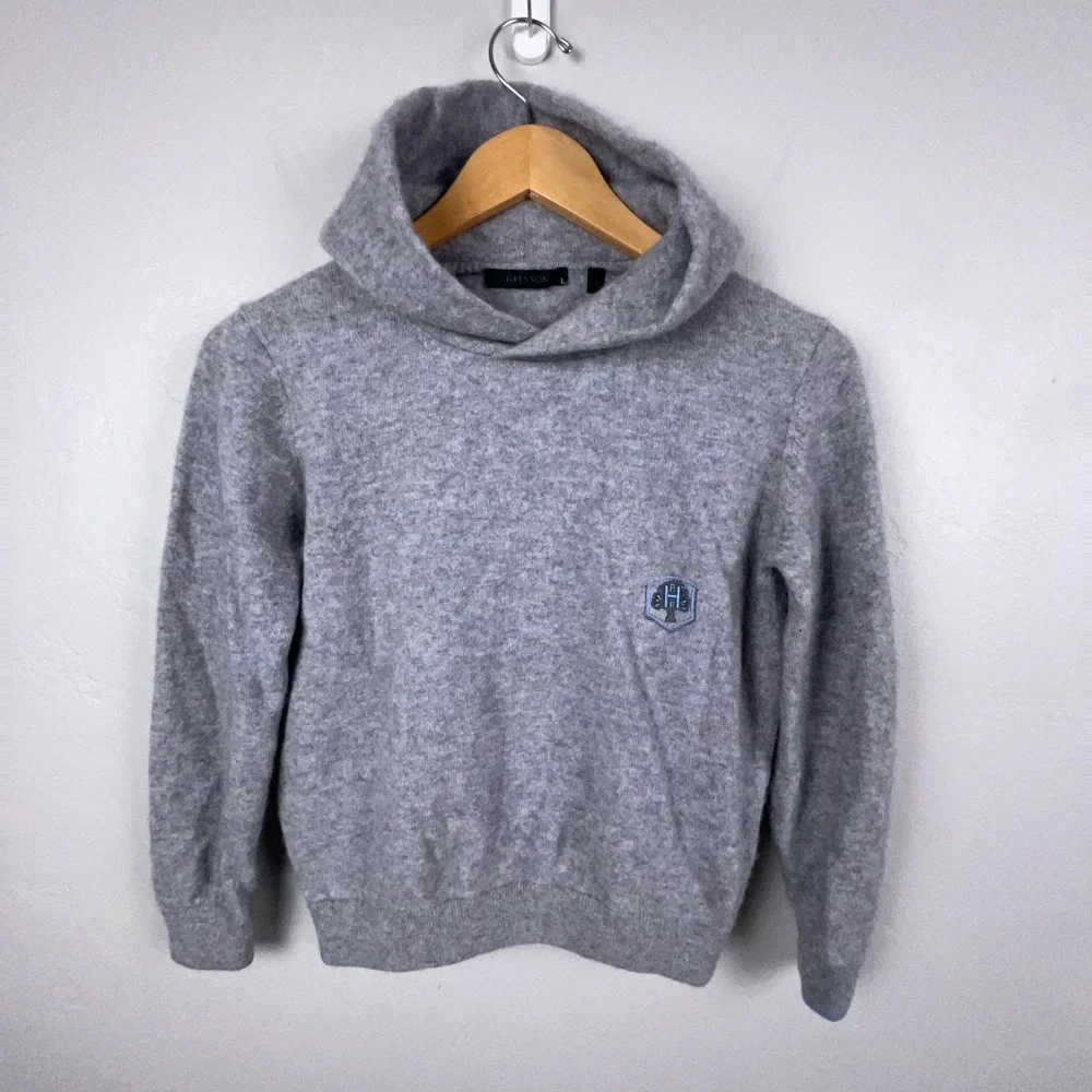 Greyson University of St Francis Hoodie Youth L Wool Cashmere Sweater Indiana